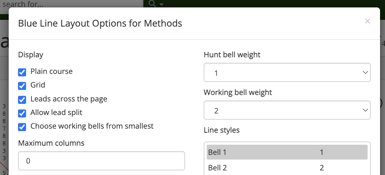 Blue Line window header