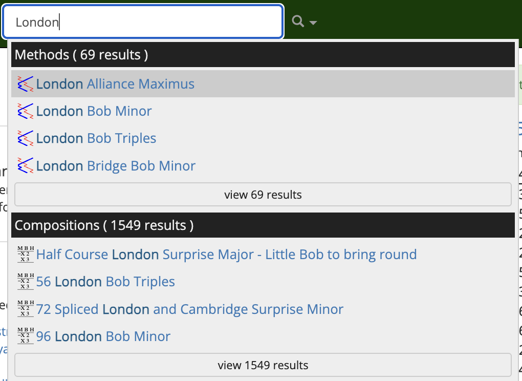 Quick search example